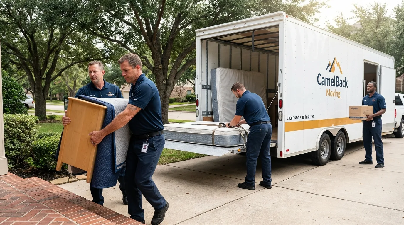 Crew loading residential truck for cross-state move from Florence, KY
